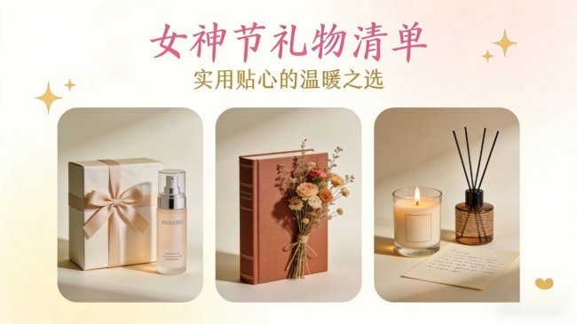 女神节最好的礼物是什么？女生节送什么简单的东西好？全网热销Top10送礼清单，闭眼入这10款准不后悔！