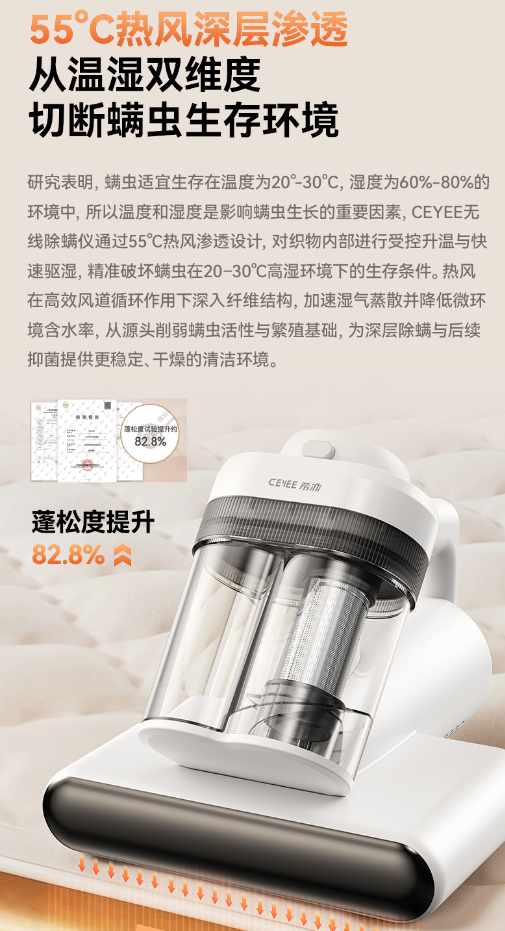 希亦V1无线除螨仪上市后热度持续攀升，深层清洁表现受认可