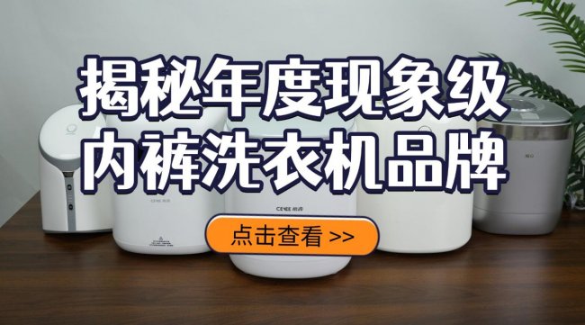 内裤洗衣机和手洗哪个干净?揭秘年度现象级内裤洗衣机品牌!海尔、希亦、石头等精良品牌别错过~
