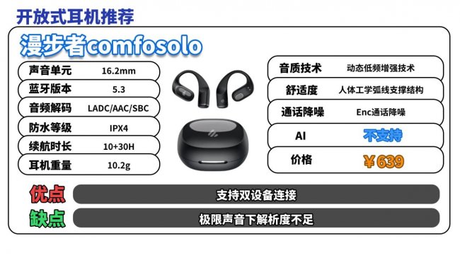 开放式耳机是什么?2026开放式耳机性价比排行榜前十