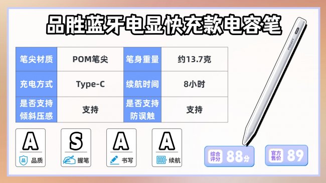 电容笔哪个品牌性价比高又好用？2026精选10大性价比最高的电容笔