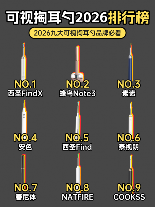 可视掏耳勺哪个牌子好？掏耳勺品牌排行榜前十，采耳工具十大排名