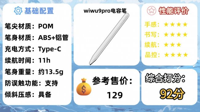 电容笔哪个品牌性价比高？选款攻略排名前十分享,适配不同需求！