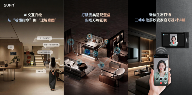 为什么要选三峰全屋智能家居?SUFN三峰全屋智能家居携手腾讯云,从“照亮”到“照护”,让家主动懂你