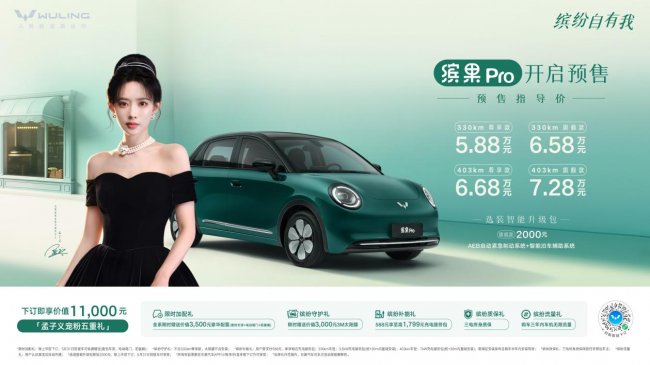 预售价5.88万元起，“A0级精致代步车新标杆”缤果Pro正式开启预售！