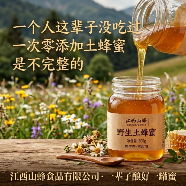 一个人这辈子没吃过一次零添加土蜂蜜，是不完整的