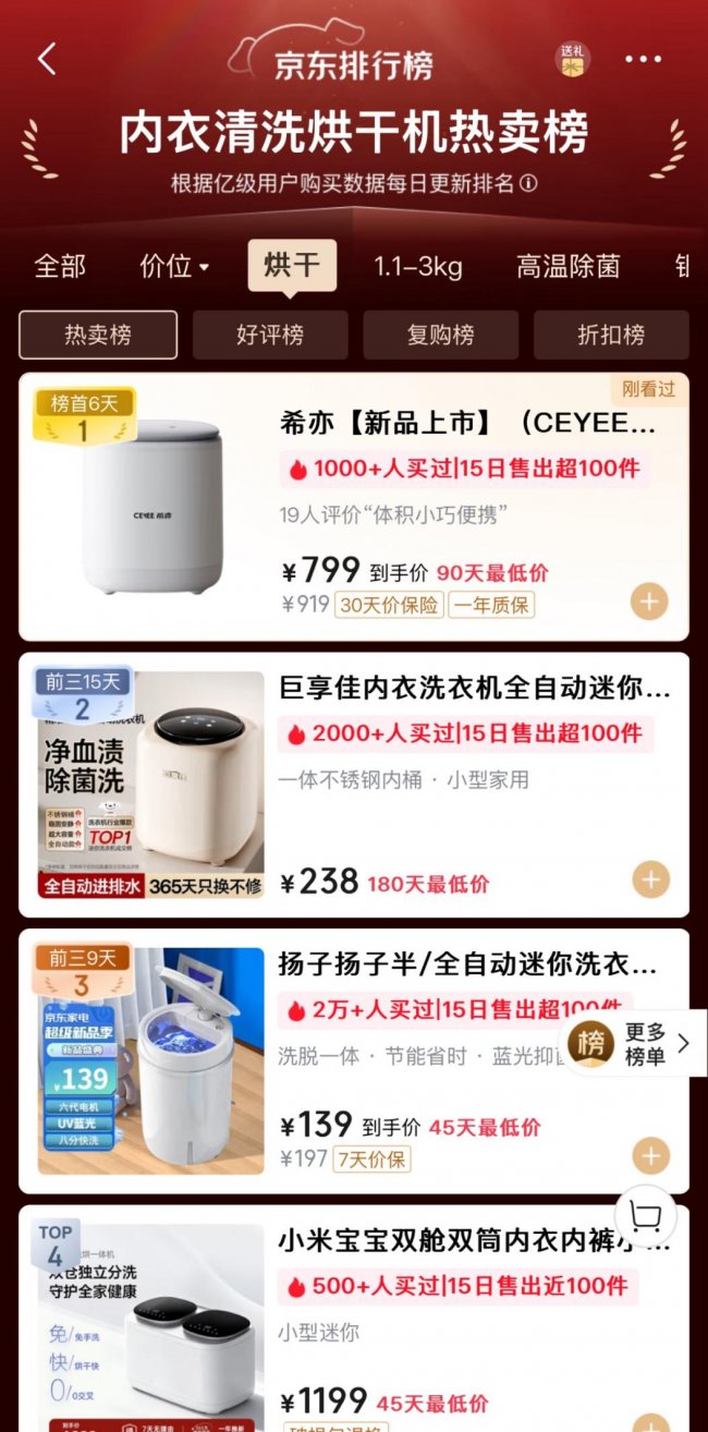 迷你洗衣机哪个品牌比较好？天花板迷你洗衣机排行榜分享！揭秘小熊、希亦等十款热度较高的型号~