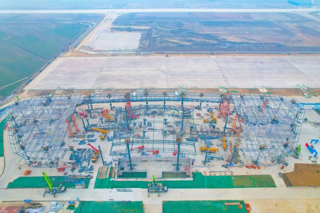 空港开埠！中建八局参建的蚌埠滕湖机场正式通航