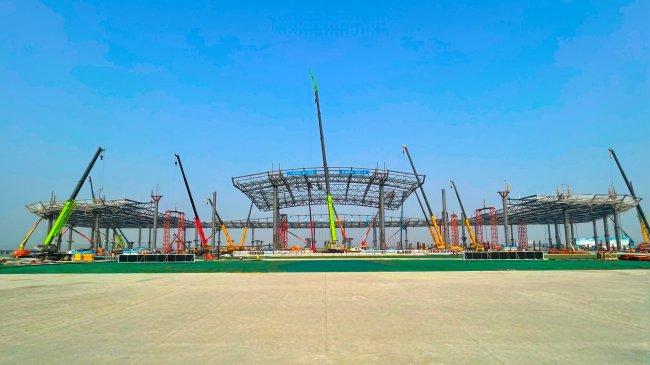 空港开埠！中建八局参建的蚌埠滕湖机场正式通航