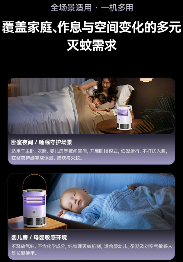 不给化学也能高效灭蚊！希亦灭蚊灯开启纯物理灭蚊新纪元