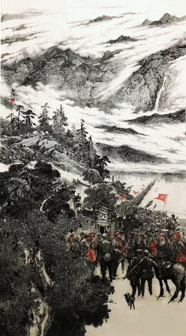 邬江作品《转战》将在“信仰长歌——纪念红军长征胜利90周年暨弘扬长征精神作品展”展出