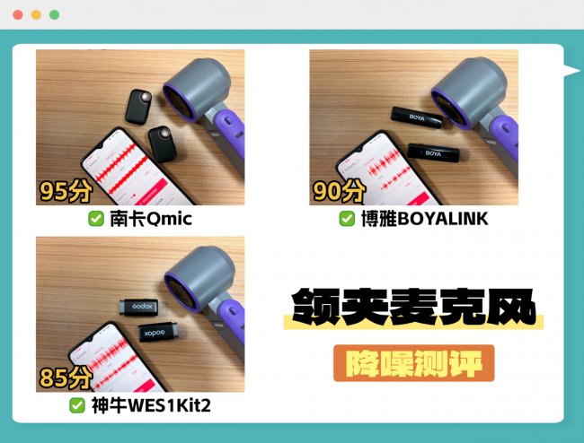 博雅、南卡、神牛领夹麦值得买吗？好用吗？精品对决测评！