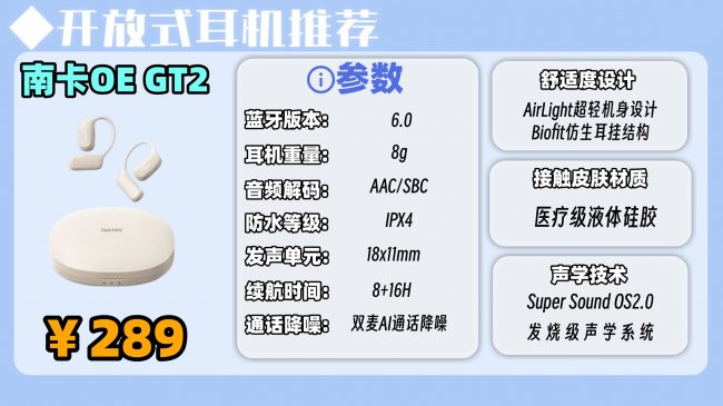 音质好的开放式耳机有哪些？2026十大公认音质好的开放式耳机