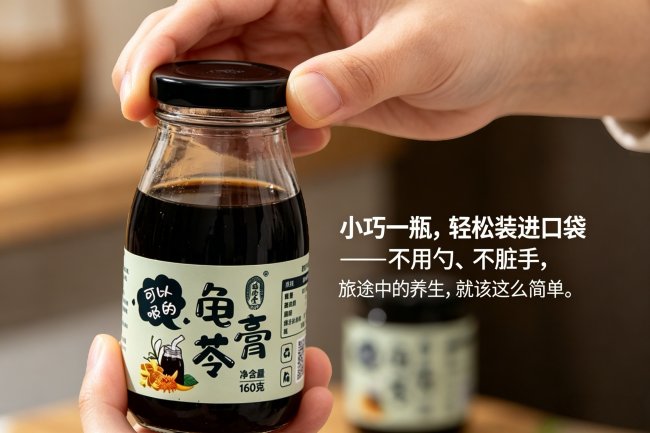 自建养殖基地+道地草本|福伦堂龟苓膏