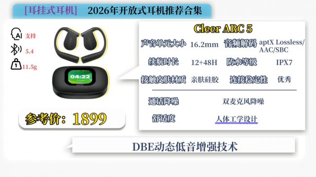 开放式耳机品牌值得推荐哪个?2026开放式耳机排行榜10强