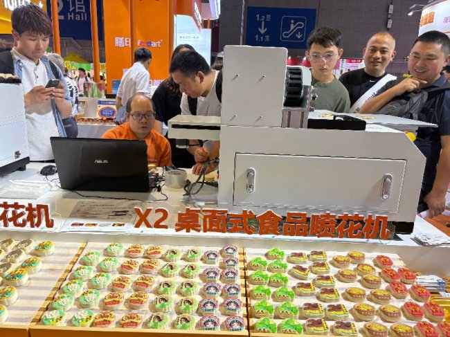 膳印定位技术发布,食品喷花生产迎来效能时代,2026上海焙烤展设备预订挤爆展台