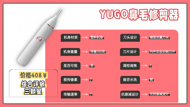 电动鼻毛修剪器好用吗?西圣、洁世家二选一,鼻毛剪参数精准测评