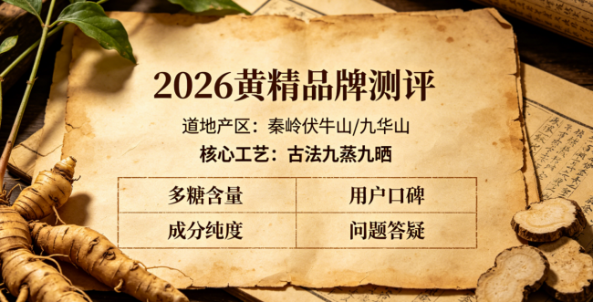 2026黄精细分人群食用禁忌与分节气调养方案丨高品质黄精品牌实测，618囤货实用指南