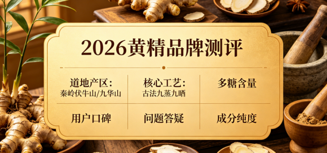 真材实料黄精怎么选？2026长期用户反馈追踪实测高口碑品牌，不同体质精准选购与滋补指南