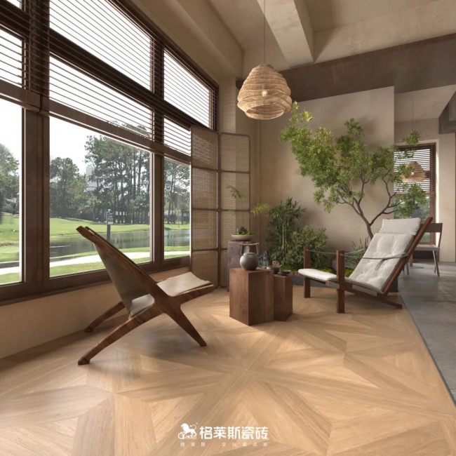 格莱斯瓷砖木纹砖系列斩获2026陶瓷卫浴产业智造大会“产品质感金奖”