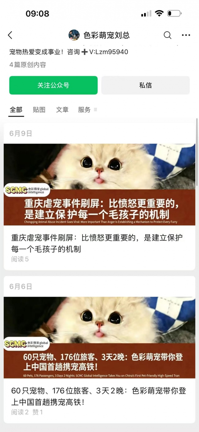 宠物MCN的新浏览故事
