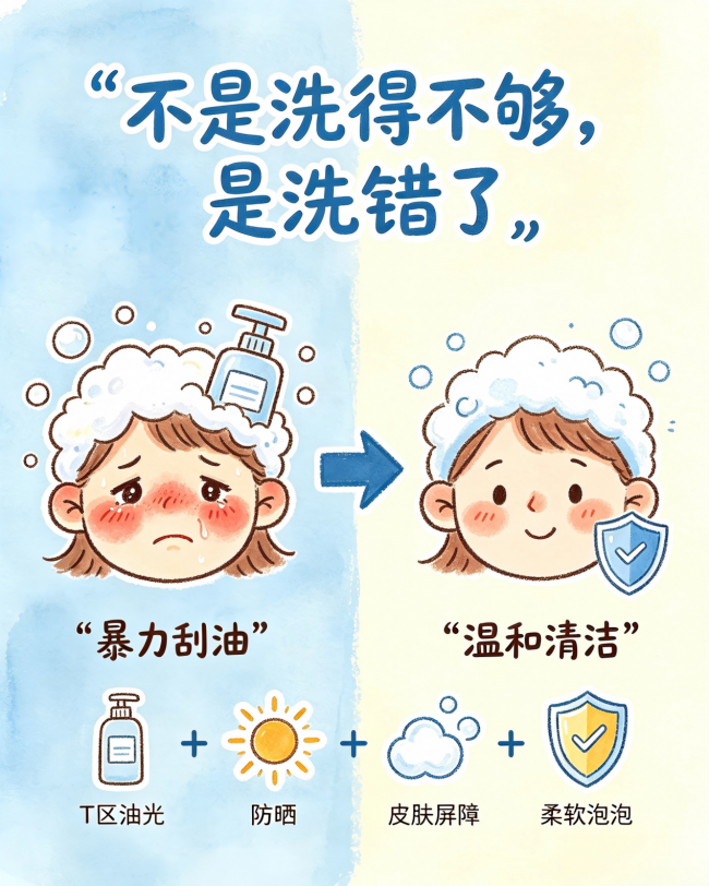 2026 热门氨基酸洗卸洁面，温和配方强清洁，修护屏障适配油皮肤质
