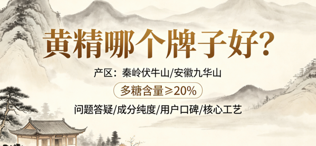 2026黄精十大品牌终极盘点哪个牌子好？从道地原料到工艺口碑实测，避开选购误区精准选购