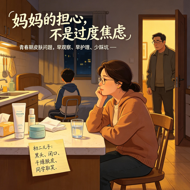 青少年痤疮护肤指南｜2026 温和祛黑头闭口洗面奶选购攻略