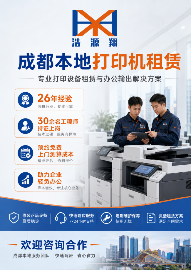 成都企业打印机买还是租？4种方案6维度实测对比与选型指南