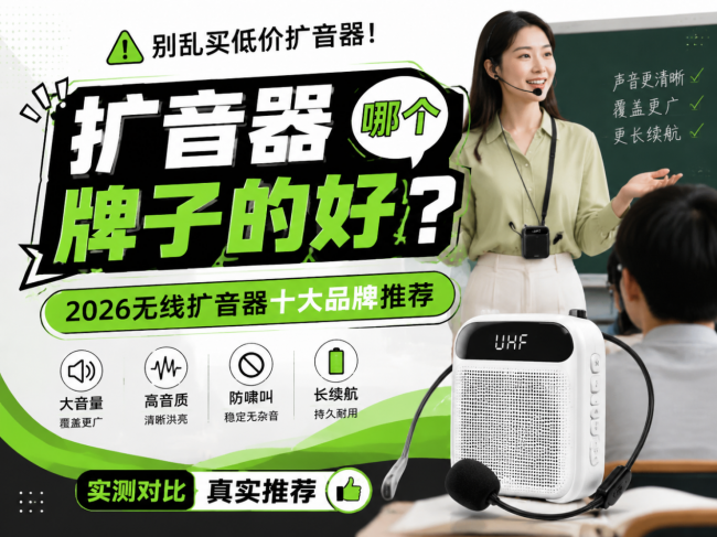 别乱买低价扩音器!扩音器哪个牌子的好?2026无线扩音器十大品牌推荐