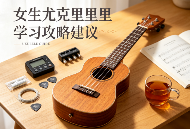 适合女生入门的轻便乐器,浅谈尤克里里零基础怎么学、新手琴选购知识