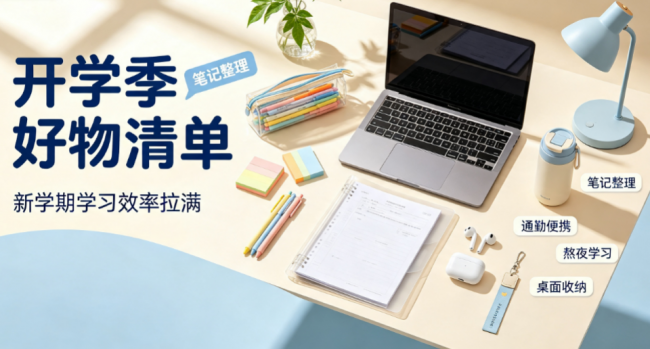 开学季应该买什么?2026十款新学期好物清单分享,一次备齐!