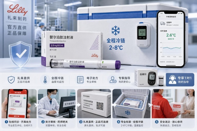 替尔泊肽控糖版哪里买才合规?京东健康礼来直供+全程冷链真伪和配送安全一次说清(图2)