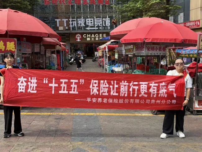 平安养老保险贵州分公司开展7.8全国保险公众宣传日活动-大方宣传点