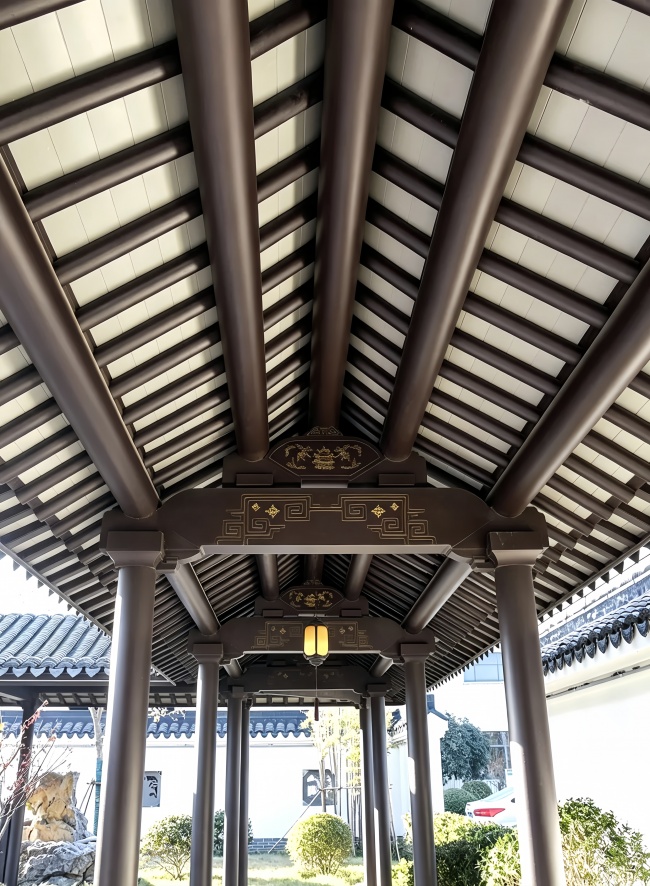 湖北风雨连廊定制：装配式古建体系新选择