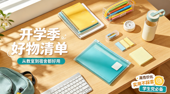 2026年开学季好物有哪些?开学季什么产品最畅销?轻松开启新学期