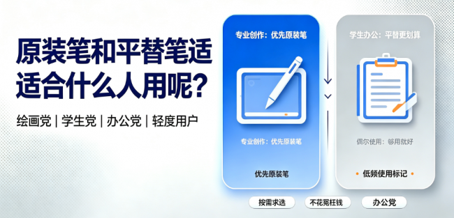 原装笔和平替笔适合什么人用呢?2026年十大爆款iPad电容笔推荐!