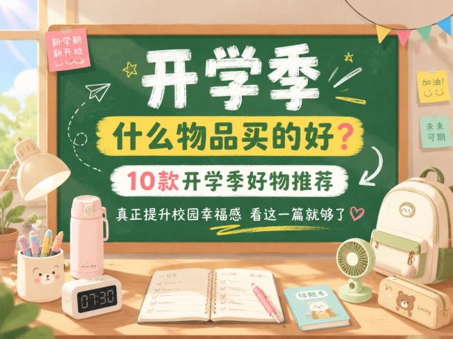 开学季什么物品买的好?10款开学季好物推荐真正提升校园幸福感