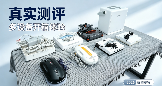 用户都在关注哪些电动擦窗机?2026十强热门机型盘点,清洁避障实力大比拼