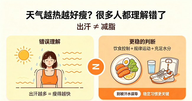天气越热越好瘦？很多人都理解错了