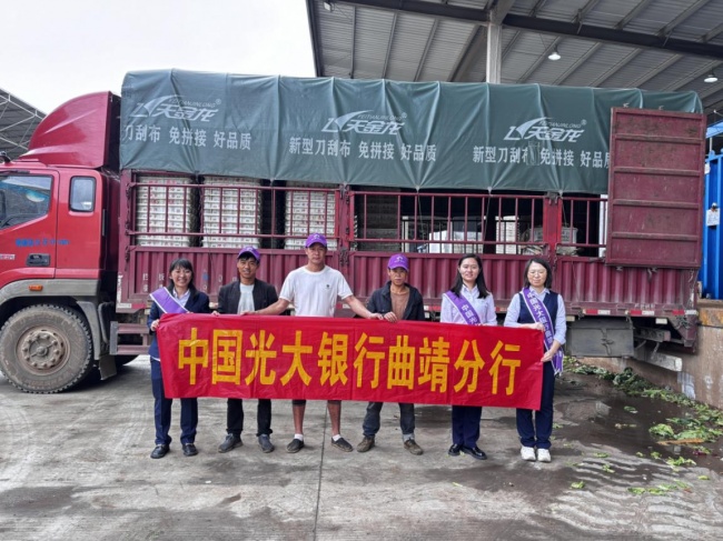 中国光大银行曲靖分行走进蔬菜批发市场开展专项金融教育宣传