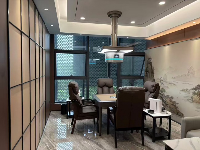 机麻房除烟净化：氧大师灯具方案解析