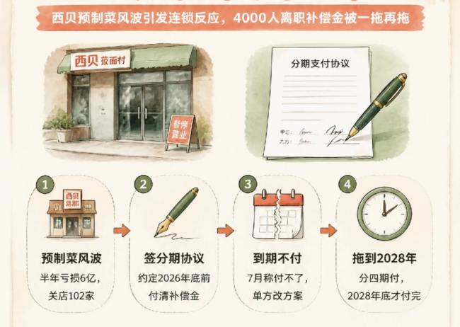 餐饮寒冬下的离职补偿：西贝的分期方案在行业里算什么水平?(图3)