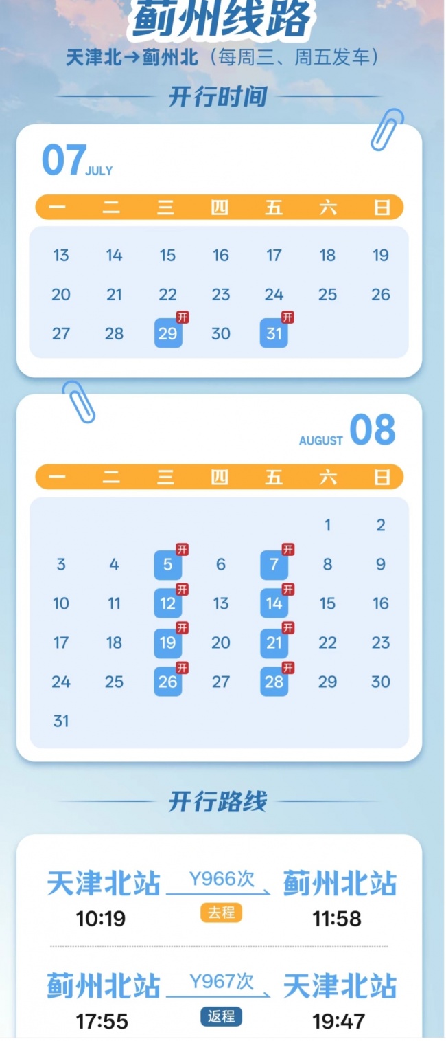 去蓟州旅游有没有比较特别的交通体验？津旅时光号颠覆传统出行