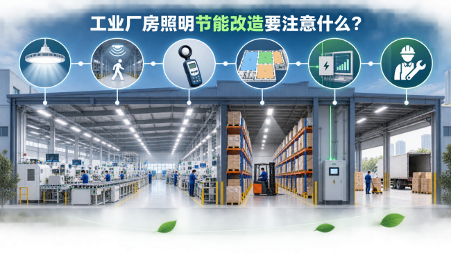 工业厂房照明节能改造要注意什么？