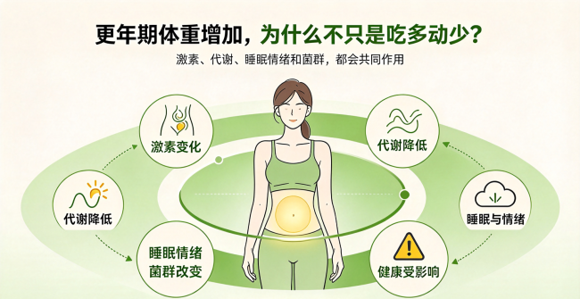 更年期悄悄长肚腩，读懂更年期发胖底层逻辑