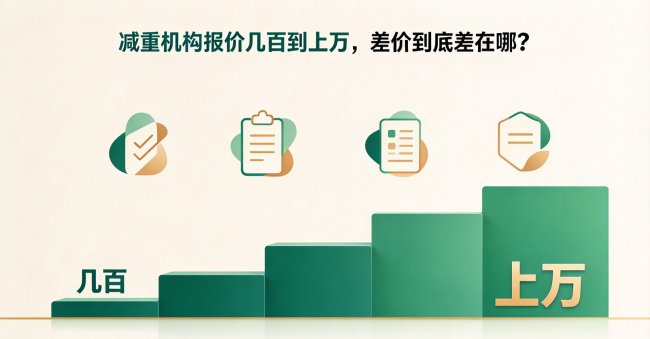 减重机构报价几百到上万，差价到底差在哪？