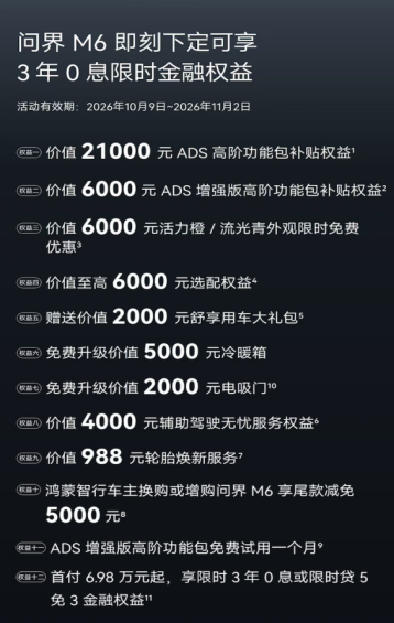 3年0息+持续OTA升级,问界M6用产品实力推动市场热度