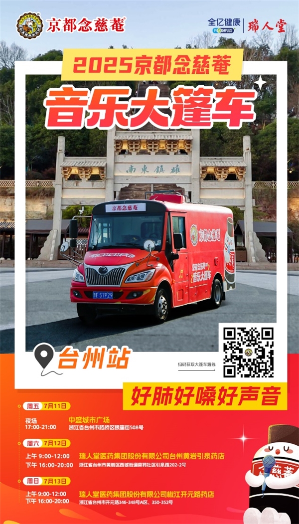 台州站接棒！念慈菴音乐大篷车邀你共谱健康乐章