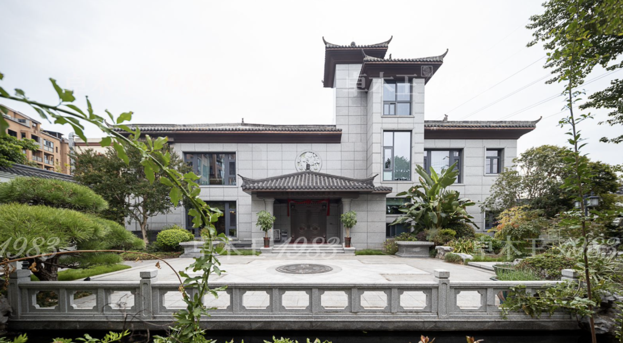 卓木王红木整装：重庆10亩园林别墅大宅